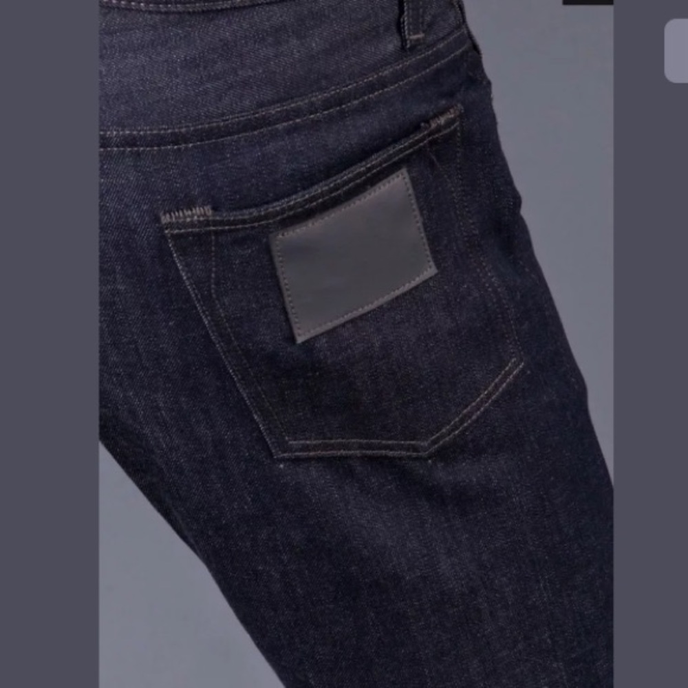 Siki Im Slim Raw Dark Blue Selvedge Mens Jeans 28 View 4
